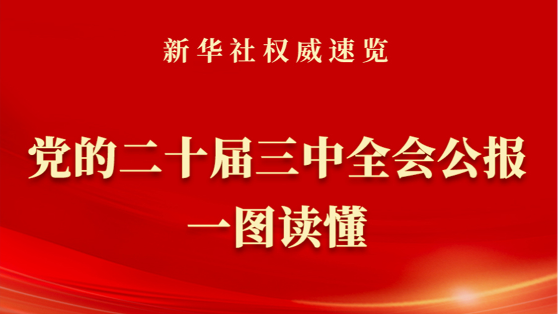 一圖讀懂丨黨的二十屆三中全會(huì)公報(bào)