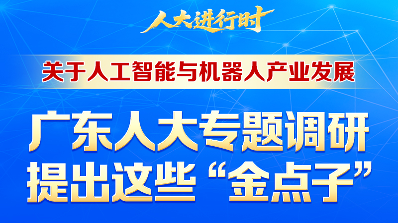 一圖讀懂｜關于人工智能與機器人產業(yè)發(fā)展，廣東人大專題調研提出這些“金點子”